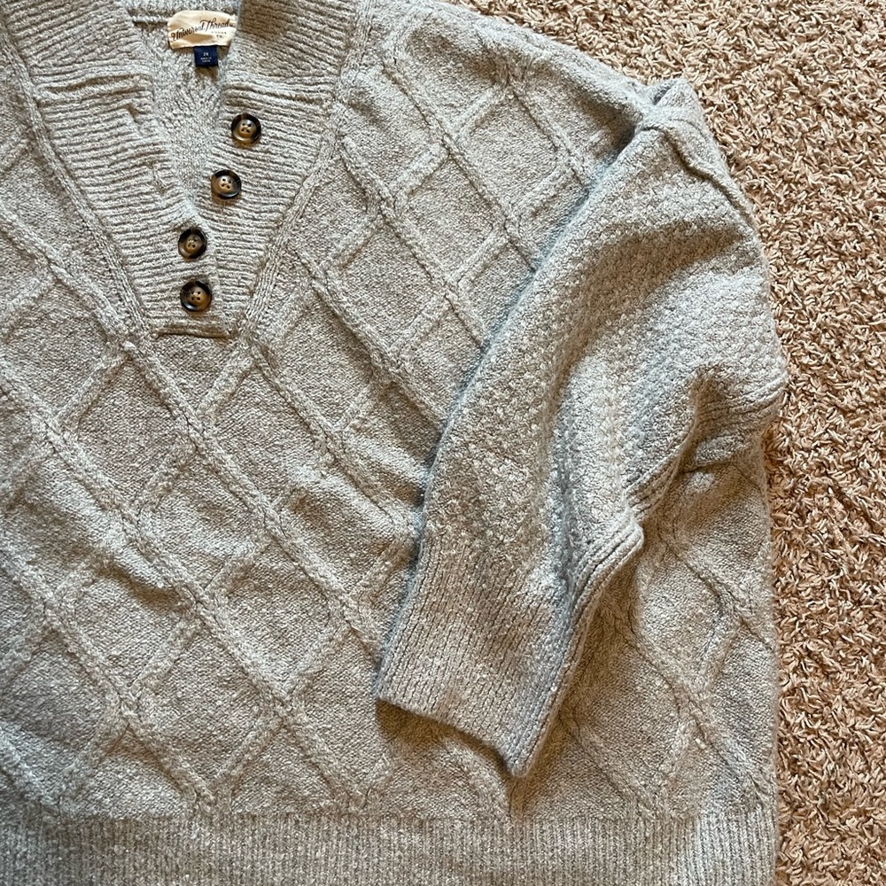 Cozy Knit Sweater with Button Detail - Picture 4 of 5